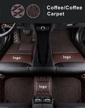 Custom Car Floor Mat-Double Layer Full Coverage with logo Classic Deluxe Edition