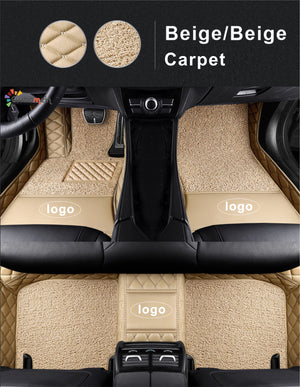 Custom Car Floor Mat-Double Layer Full Coverage with logo Classic Deluxe Edition