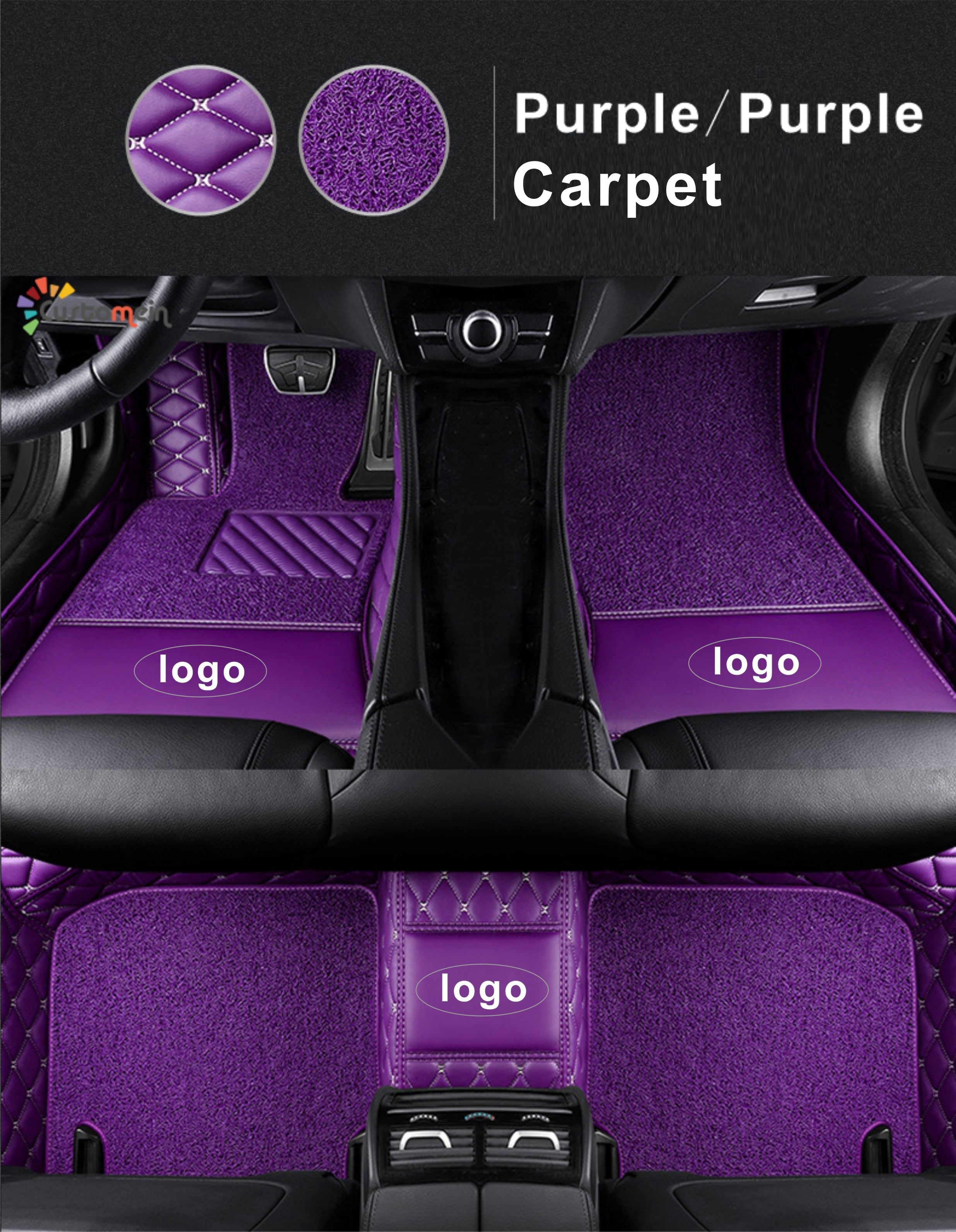 Custom Car Floor Mat-Double Layer Full Coverage with logo Classic Deluxe Edition
