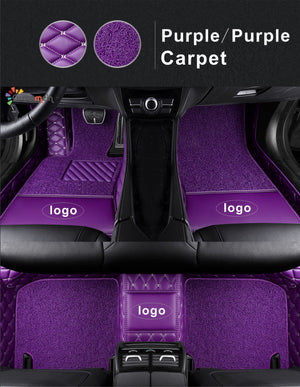 Custom Car Floor Mat-Double Layer Full Coverage with logo Classic Deluxe Edition
