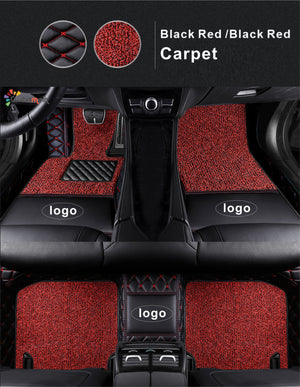 Custom Car Floor Mat-Double Layer Full Coverage with logo Classic Deluxe Edition