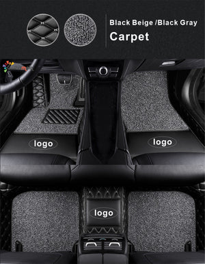 Custom Car Floor Mat-Double Layer Full Coverage with logo Classic Deluxe Edition