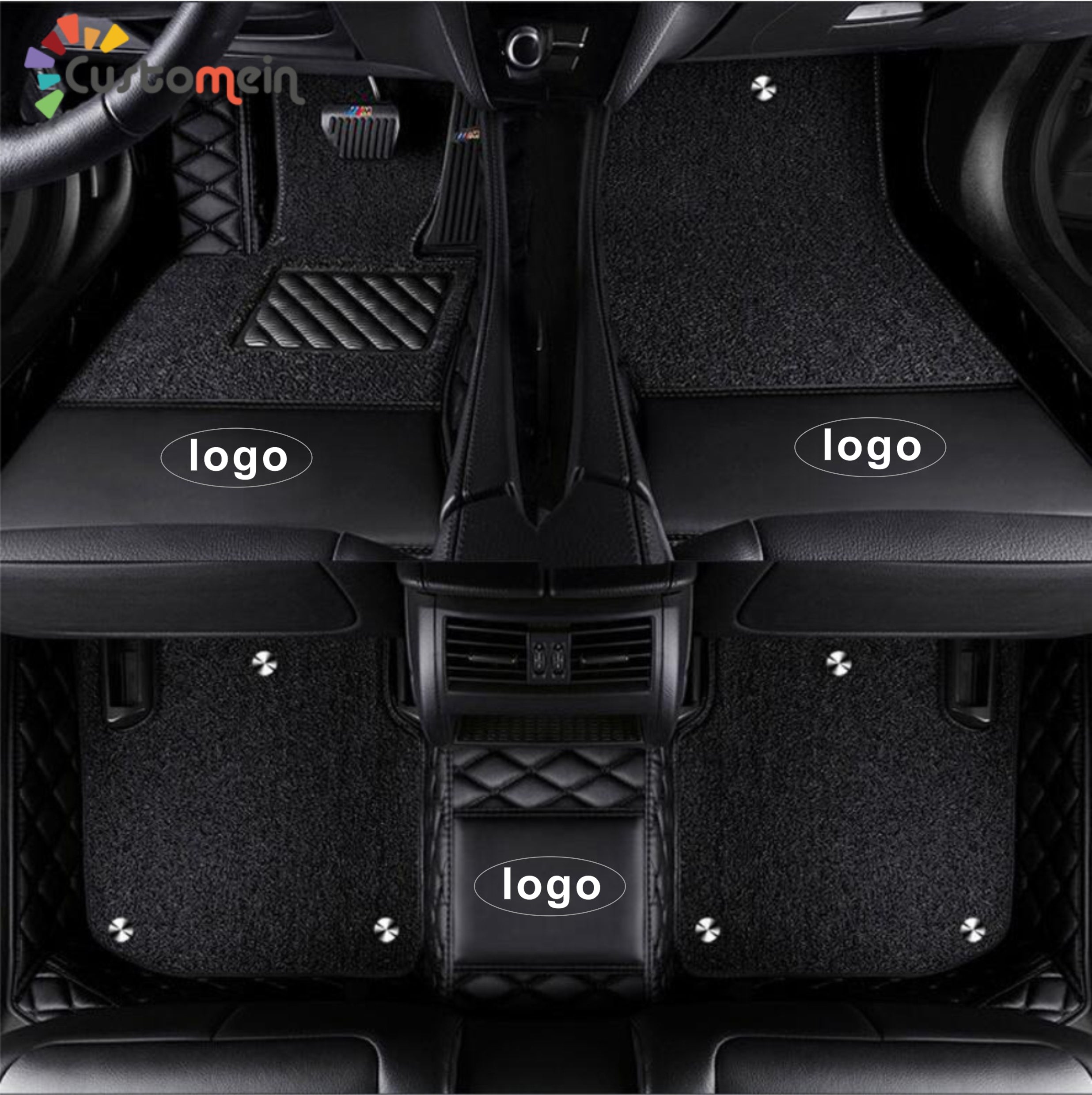 Custom Car Floor Mat-Double Layer Full Coverage with logo Classic Deluxe Edition