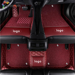 Custom Car Floor Mat-Double Layer Full Coverage with logo Classic Deluxe Edition