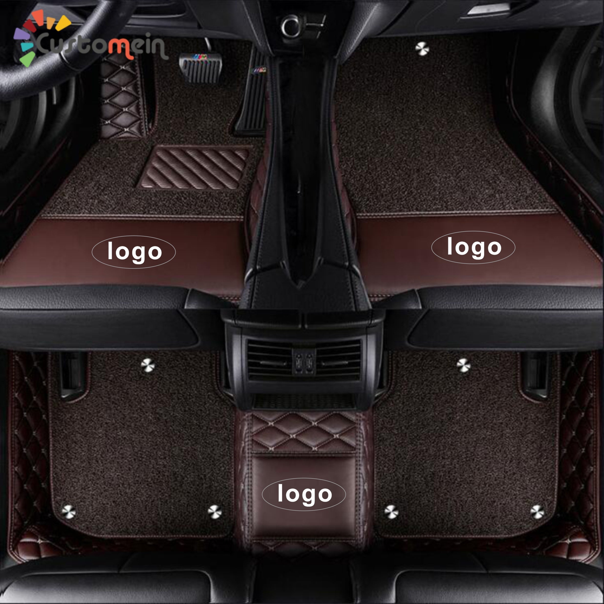 Custom Car Floor Mat-Double Layer Full Coverage with logo Classic Deluxe Edition