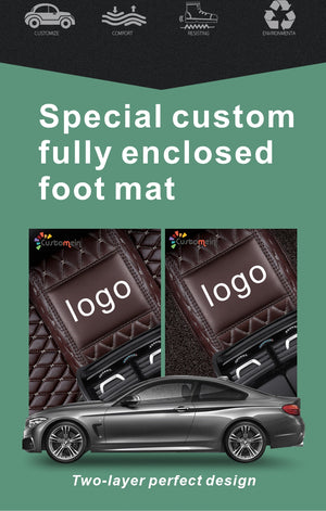 Custom Car Floor Mat-Double Layer Full Coverage with logo Classic Deluxe Edition